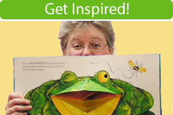 Librarian with a book